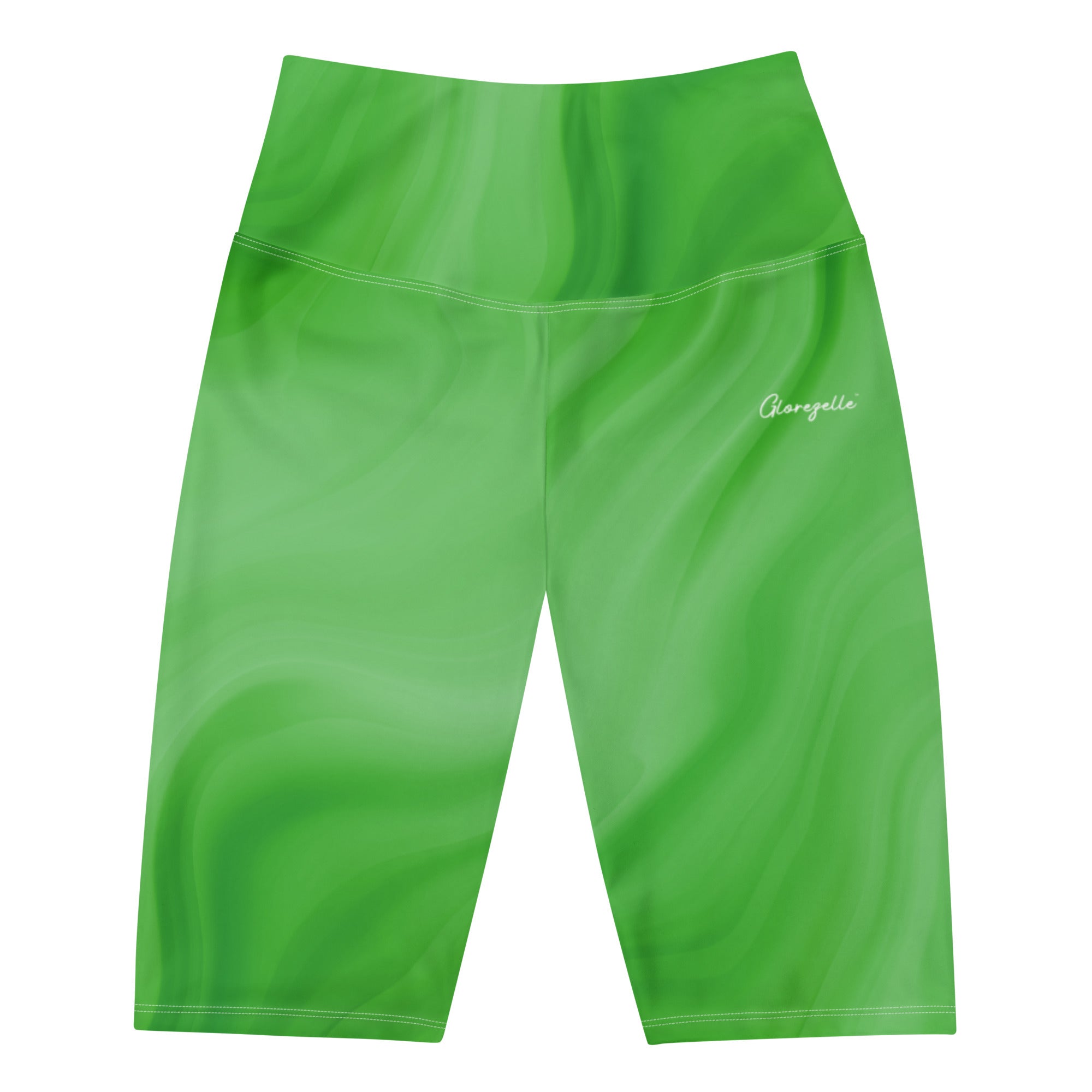 Blazing Emerald Biker Shorts